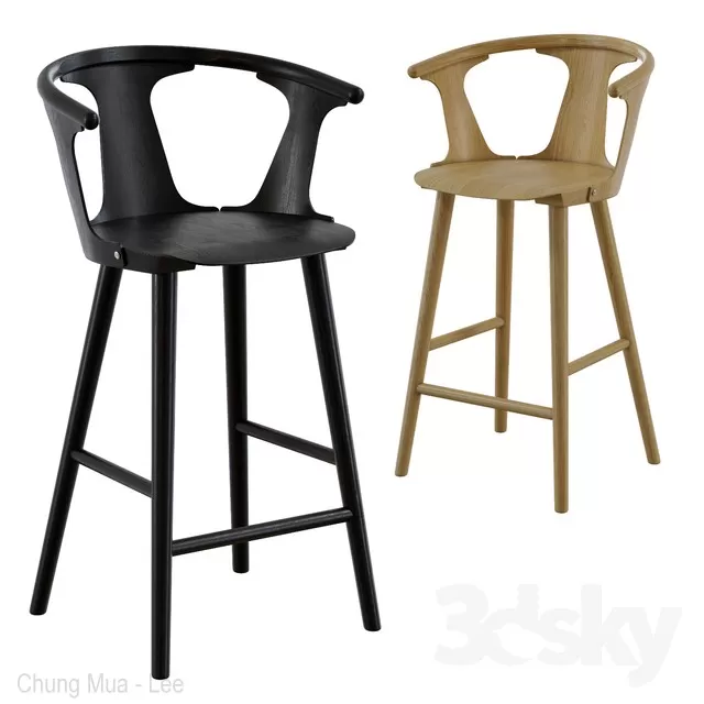 3DSKYFREE – LIVINGROOM - CHAIR - STOOL 3DS MAX MODELS