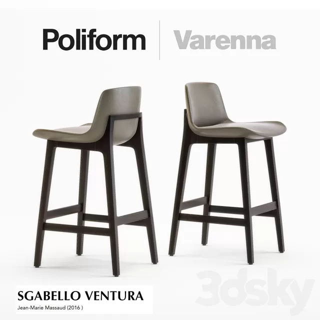 LIVINGROOM - CHAIR - STOOL 3D MODELS