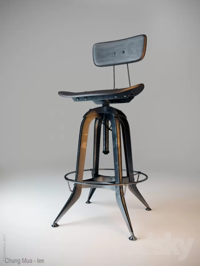 LIVINGROOM - CHAIR - STOOL 3D MODELS