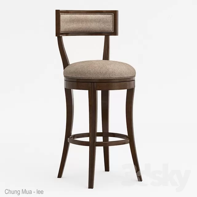 3DSKYFREE – LIVINGROOM - CHAIR - STOOL 3DS MAX MODELS