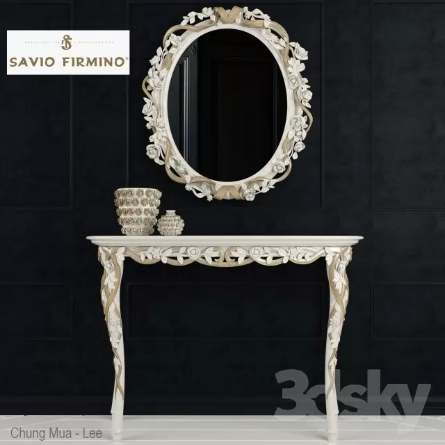 DECOR HELPER – LIVINGROOM – CONSOLE TABLE 3D MODELS – 2
