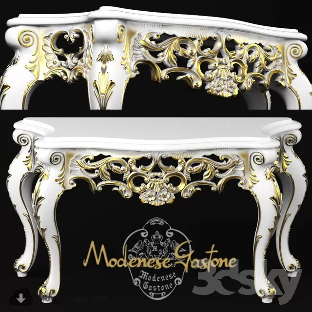 3DSKYFREE – LIVINGROOM - CONSOLE TABLE 3DS MAX MODELS