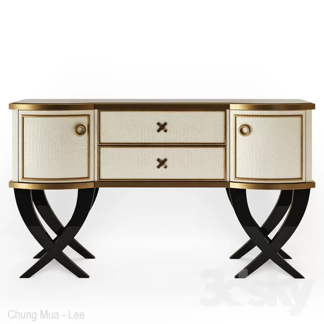 3DSKYFREE – LIVINGROOM - CONSOLE TABLE 3DS MAX MODELS