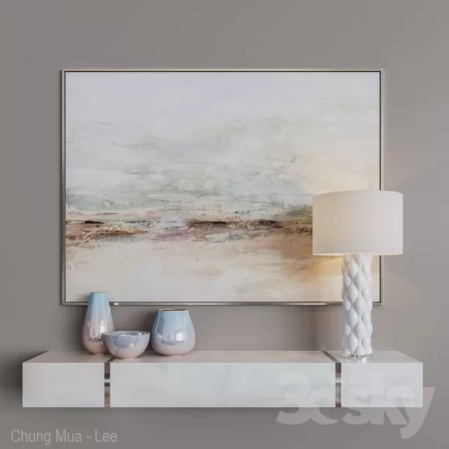 3DSKYFREE – LIVINGROOM - CONSOLE TABLE 3DS MAX MODELS