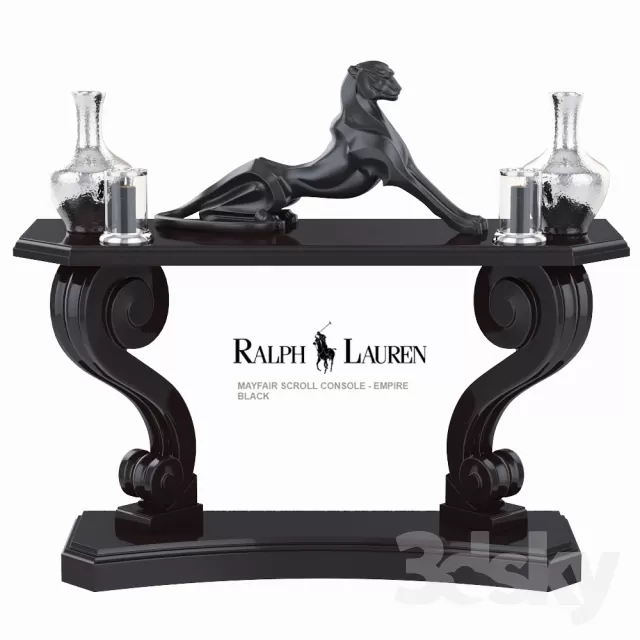 3DSKYFREE – LIVINGROOM - CONSOLE TABLE 3DS MAX MODELS