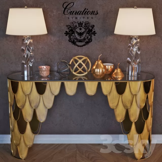3DSKYFREE – LIVINGROOM - CONSOLE TABLE 3DS MAX MODELS