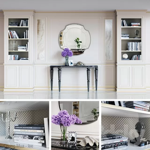 DECOR HELPER – LIVINGROOM – CONSOLE TABLE 3D MODELS – 35