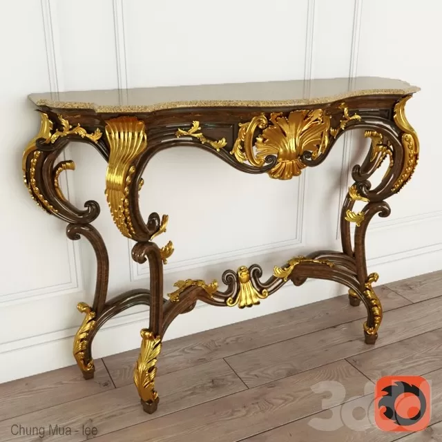 3DSKYFREE – LIVINGROOM - CONSOLE TABLE 3DS MAX MODELS