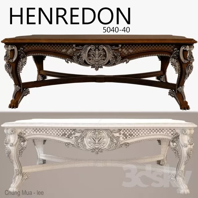 3DSKYFREE – LIVINGROOM - CONSOLE TABLE 3DS MAX MODELS