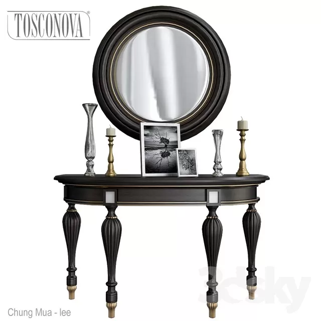 3DSKYFREE – LIVINGROOM - CONSOLE TABLE 3DS MAX MODELS