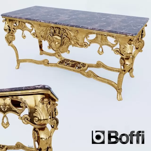 3DSKYFREE – LIVINGROOM - CONSOLE TABLE 3DS MAX MODELS