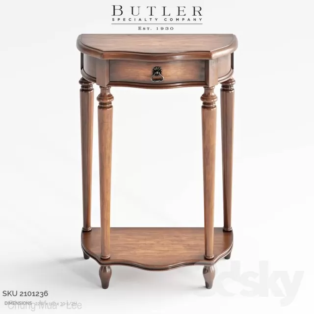 3DSKYFREE – LIVINGROOM - CONSOLE TABLE 3DS MAX MODELS