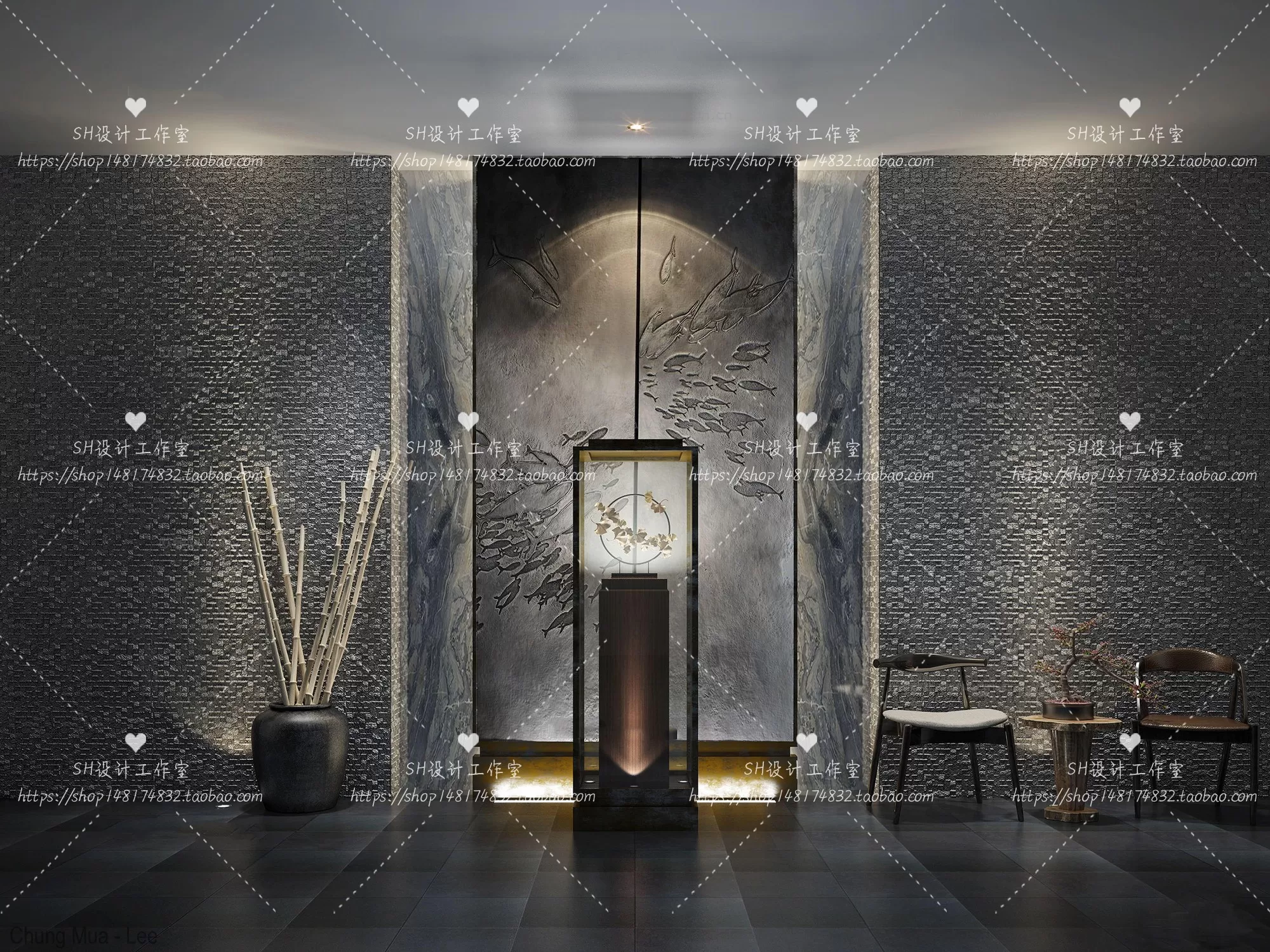 3DSKYFREE – LIVINGROOM - CONSOLE TABLE - TAOBAO 3DS MAX MODELS