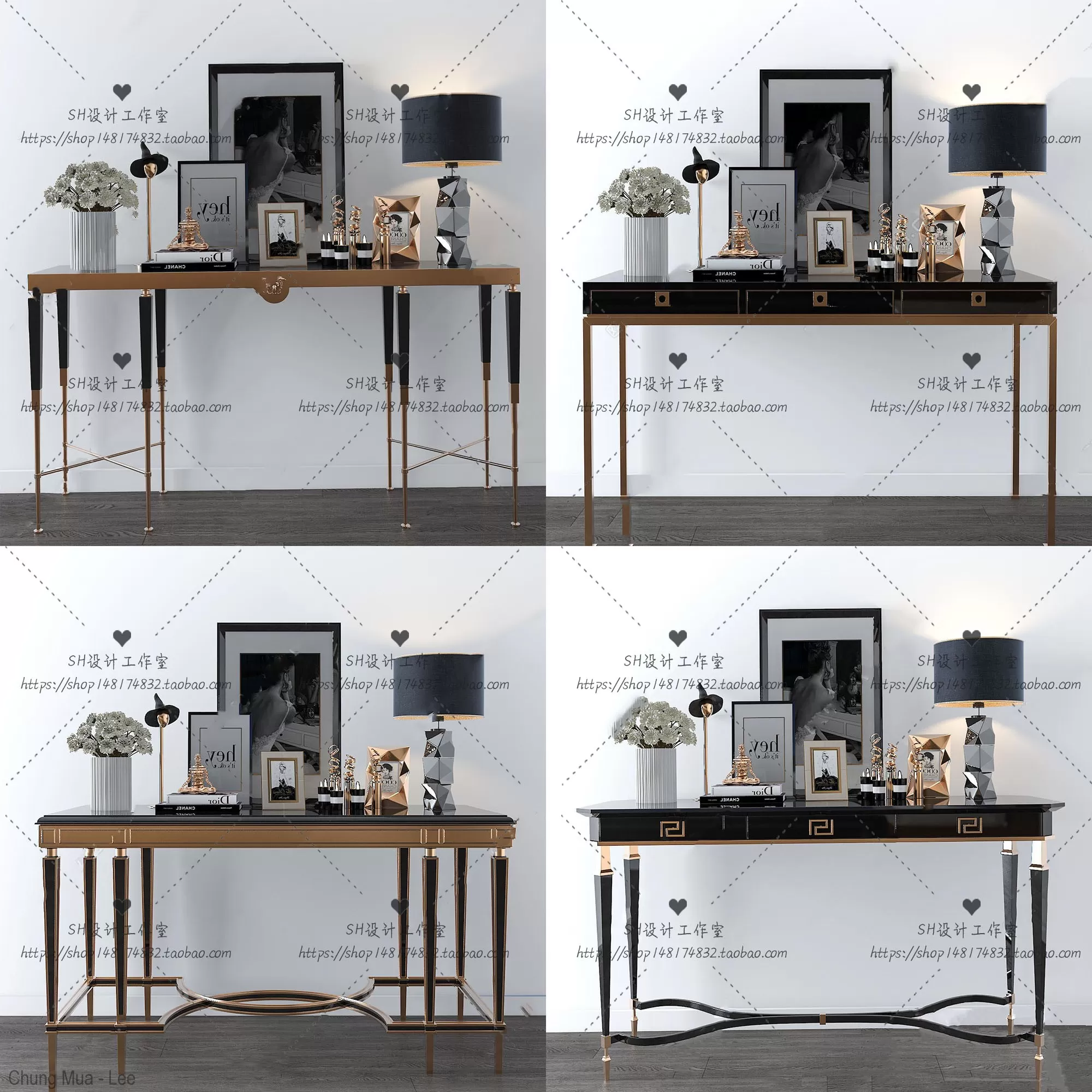 3DSKYFREE – LIVINGROOM - CONSOLE TABLE - TAOBAO 3DS MAX MODELS