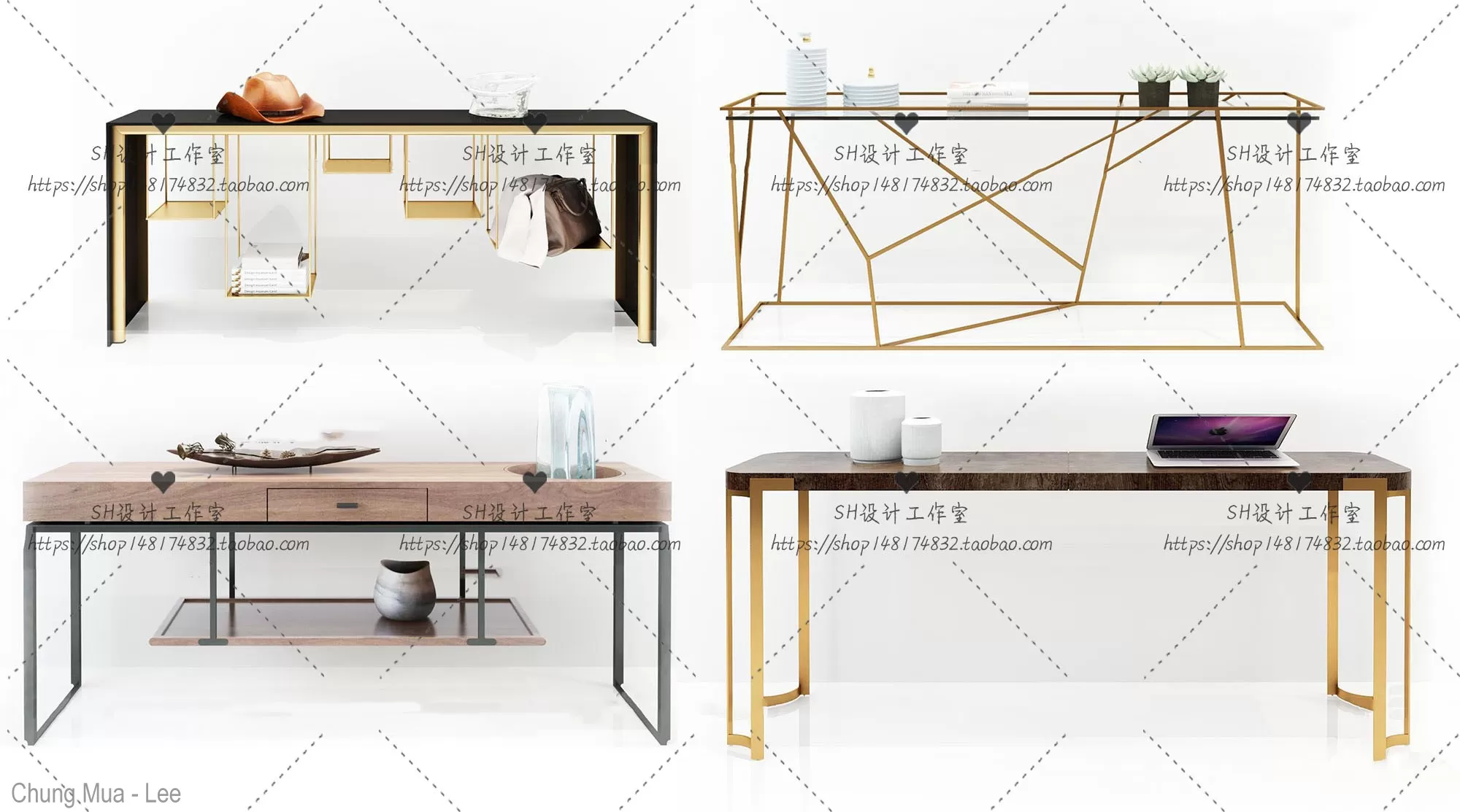 3DSKYFREE – LIVINGROOM - CONSOLE TABLE - TAOBAO 3DS MAX MODELS