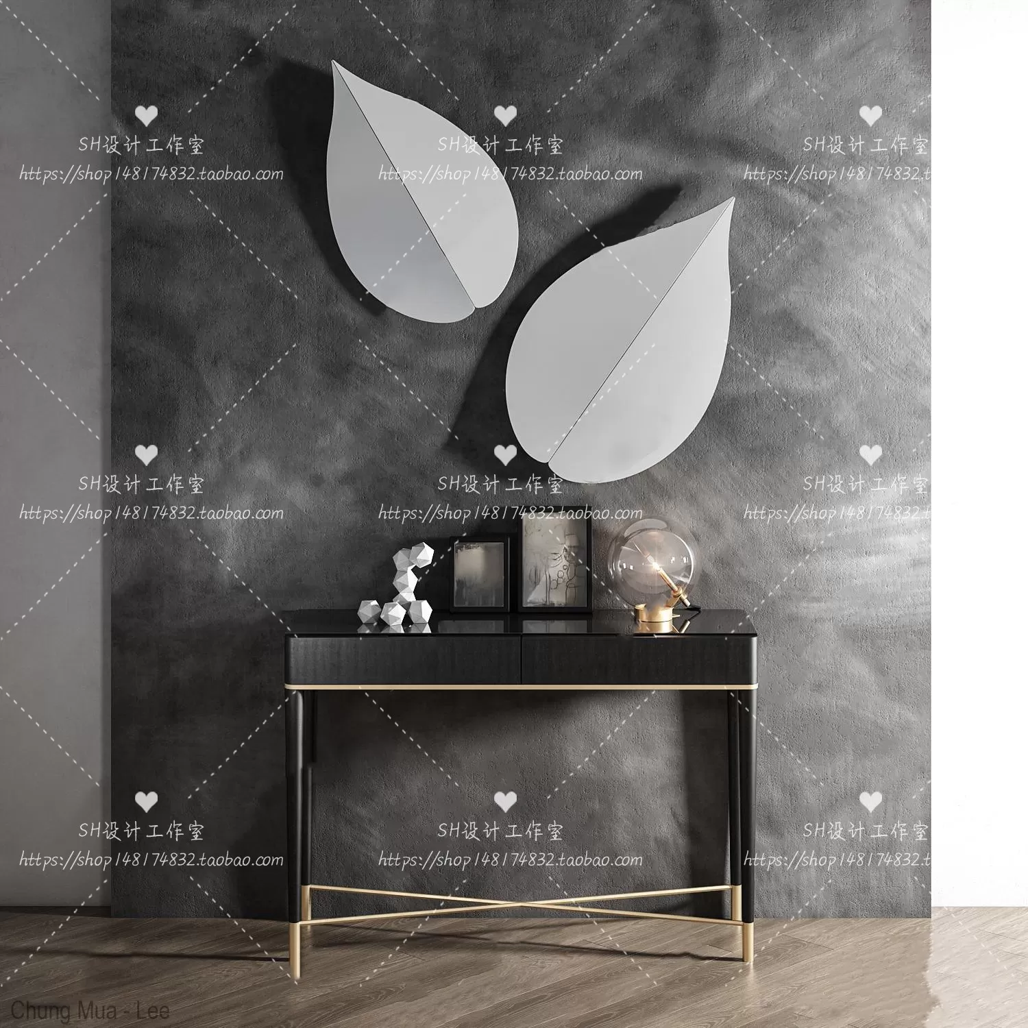 LIVINGROOM - CONSOLE TABLE - TAOBAO 3D MODELS
