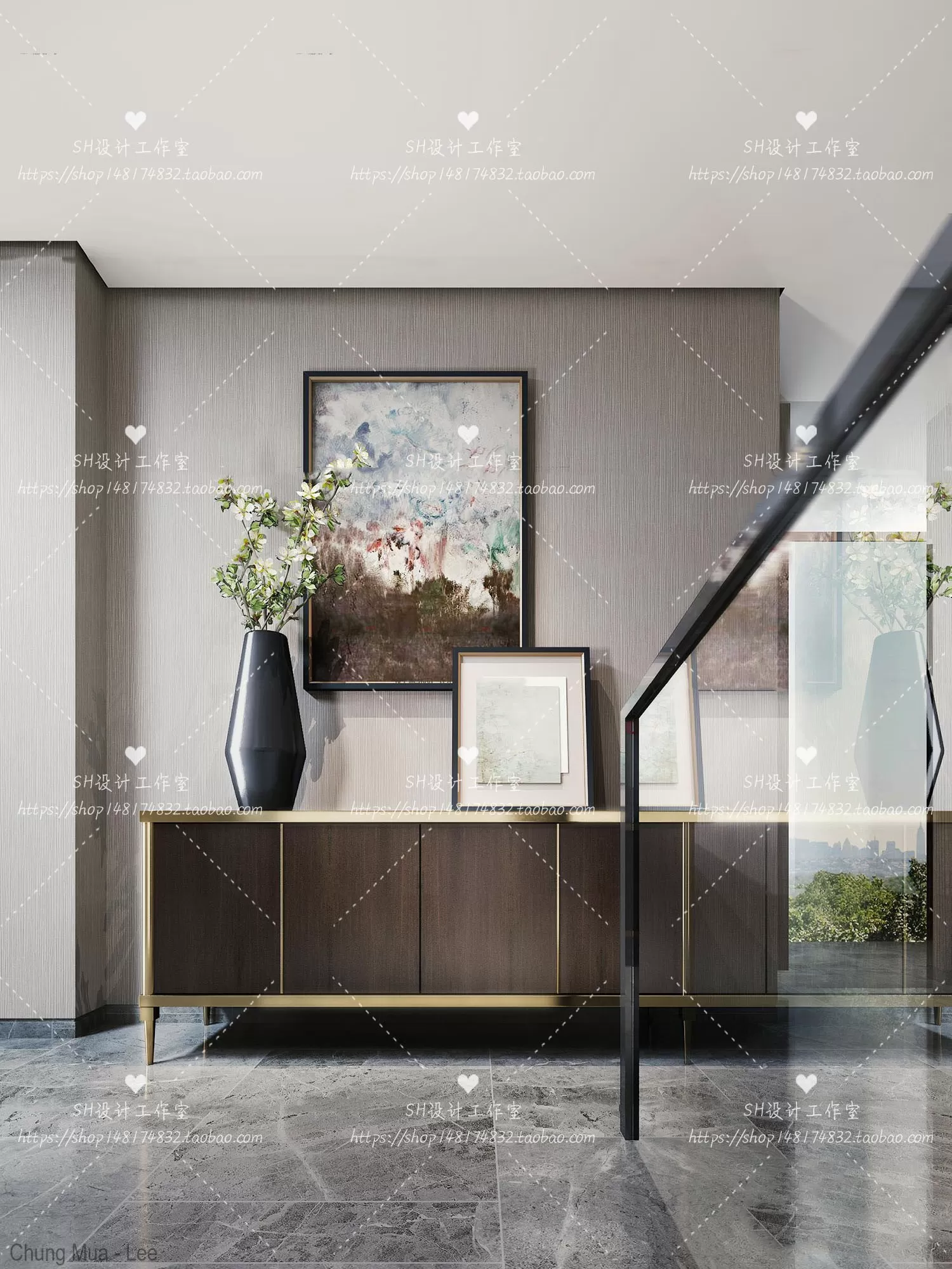 3DSKYFREE – LIVINGROOM - CONSOLE TABLE - TAOBAO 3DS MAX MODELS