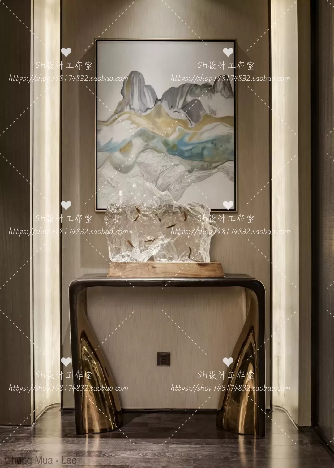 3DSKYFREE – LIVINGROOM - CONSOLE TABLE - TAOBAO 3DS MAX MODELS