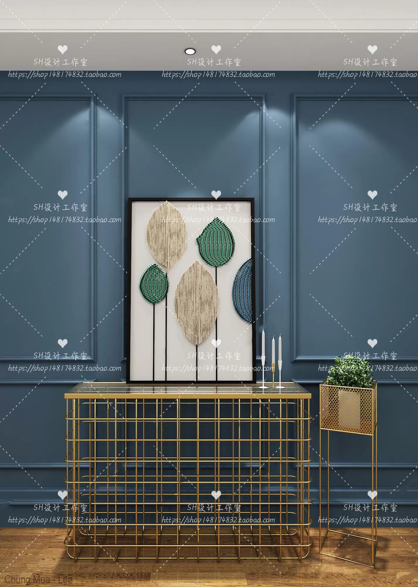 3DSKYFREE – LIVINGROOM - CONSOLE TABLE - TAOBAO 3DS MAX MODELS