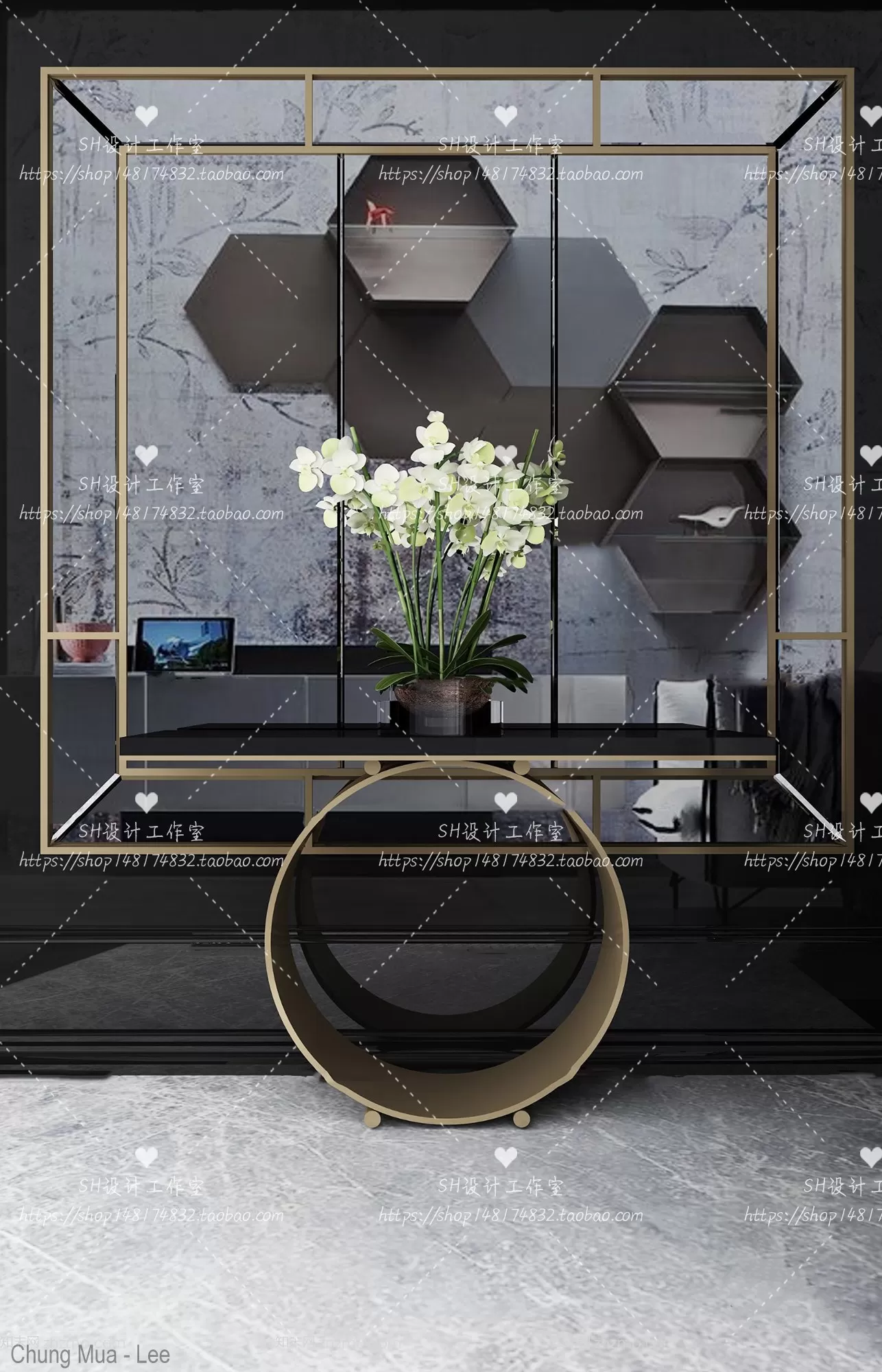 3DSKYFREE – LIVINGROOM - CONSOLE TABLE - TAOBAO 3DS MAX MODELS