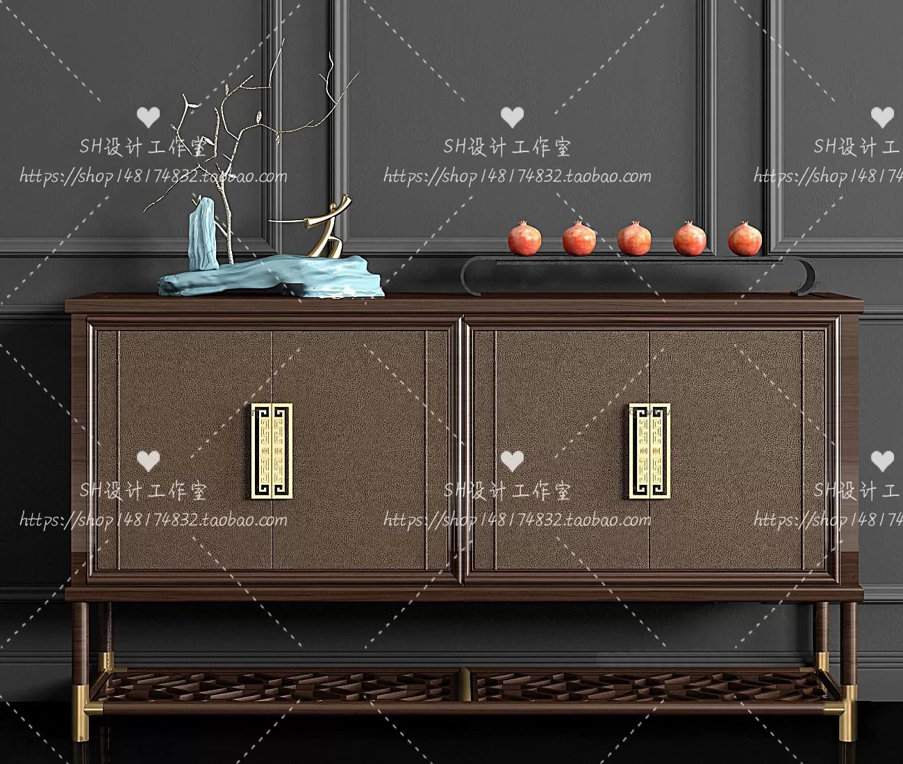 3DSKYFREE – LIVINGROOM - CONSOLE TABLE - TAOBAO 3DS MAX MODELS