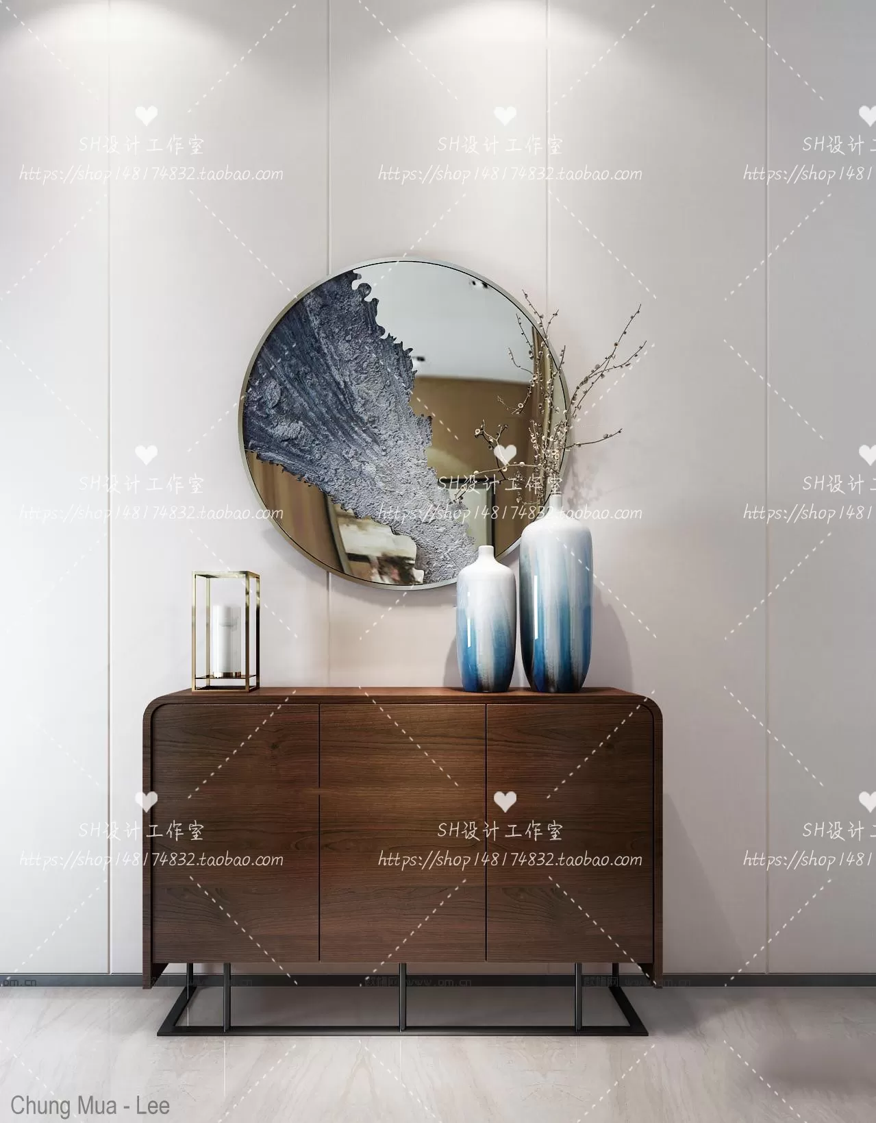 3DSKYFREE – LIVINGROOM - CONSOLE TABLE - TAOBAO 3DS MAX MODELS