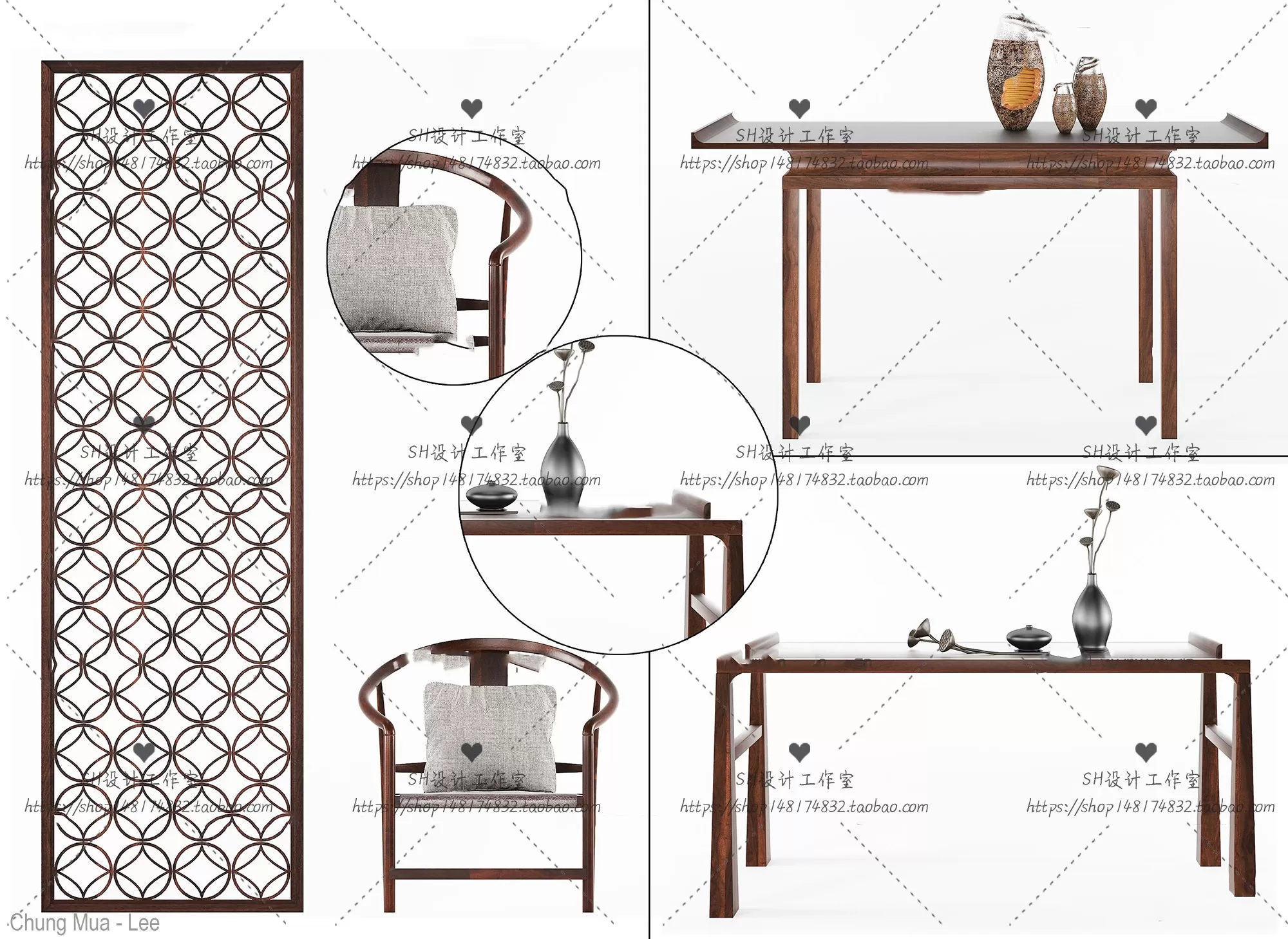 3DSKYFREE – LIVINGROOM - CONSOLE TABLE - TAOBAO 3DS MAX MODELS