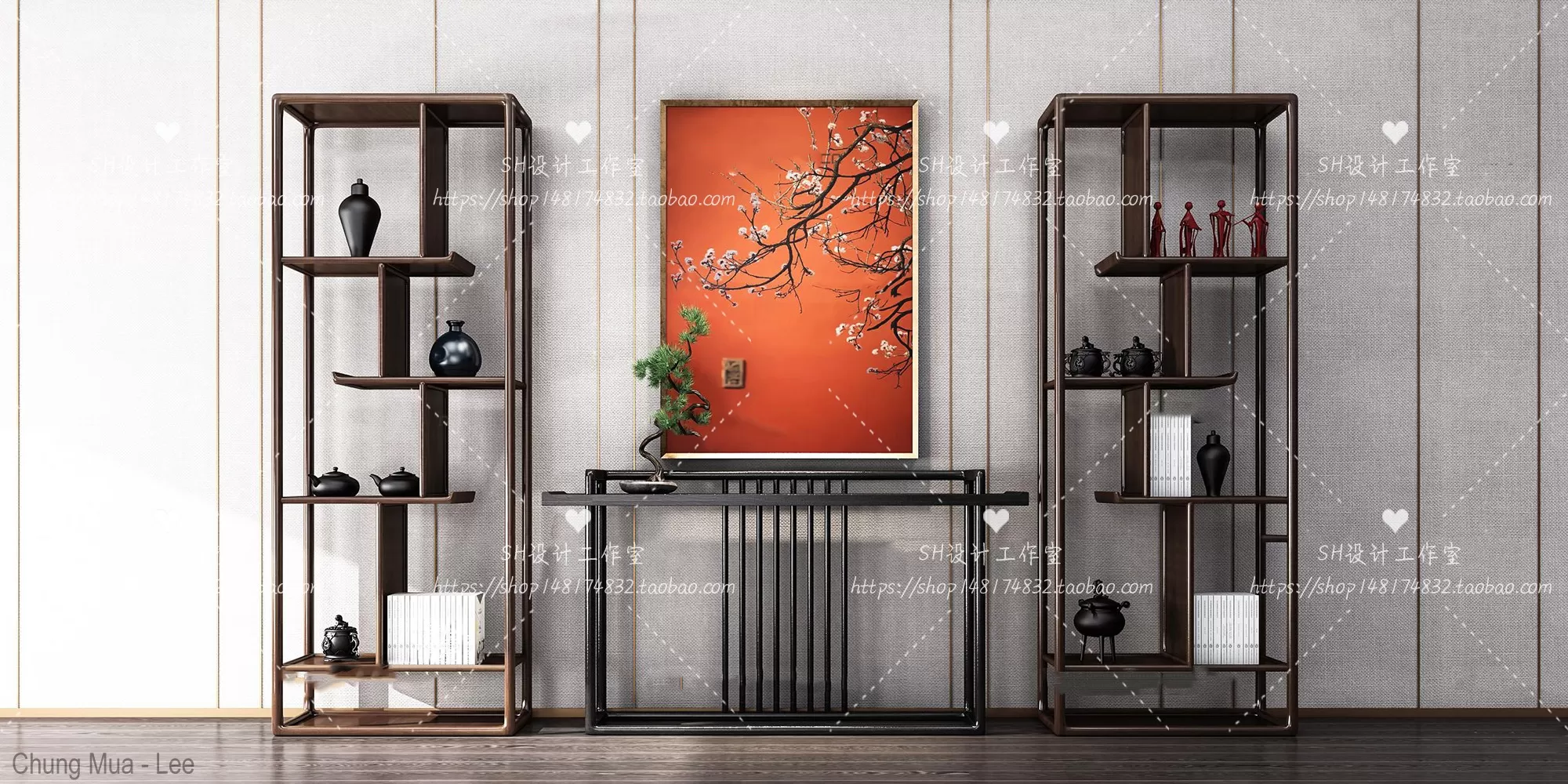 DECOR HELPER – LIVINGROOM – CONSOLE TABLE – TAOBAO 3D MODELS – 85