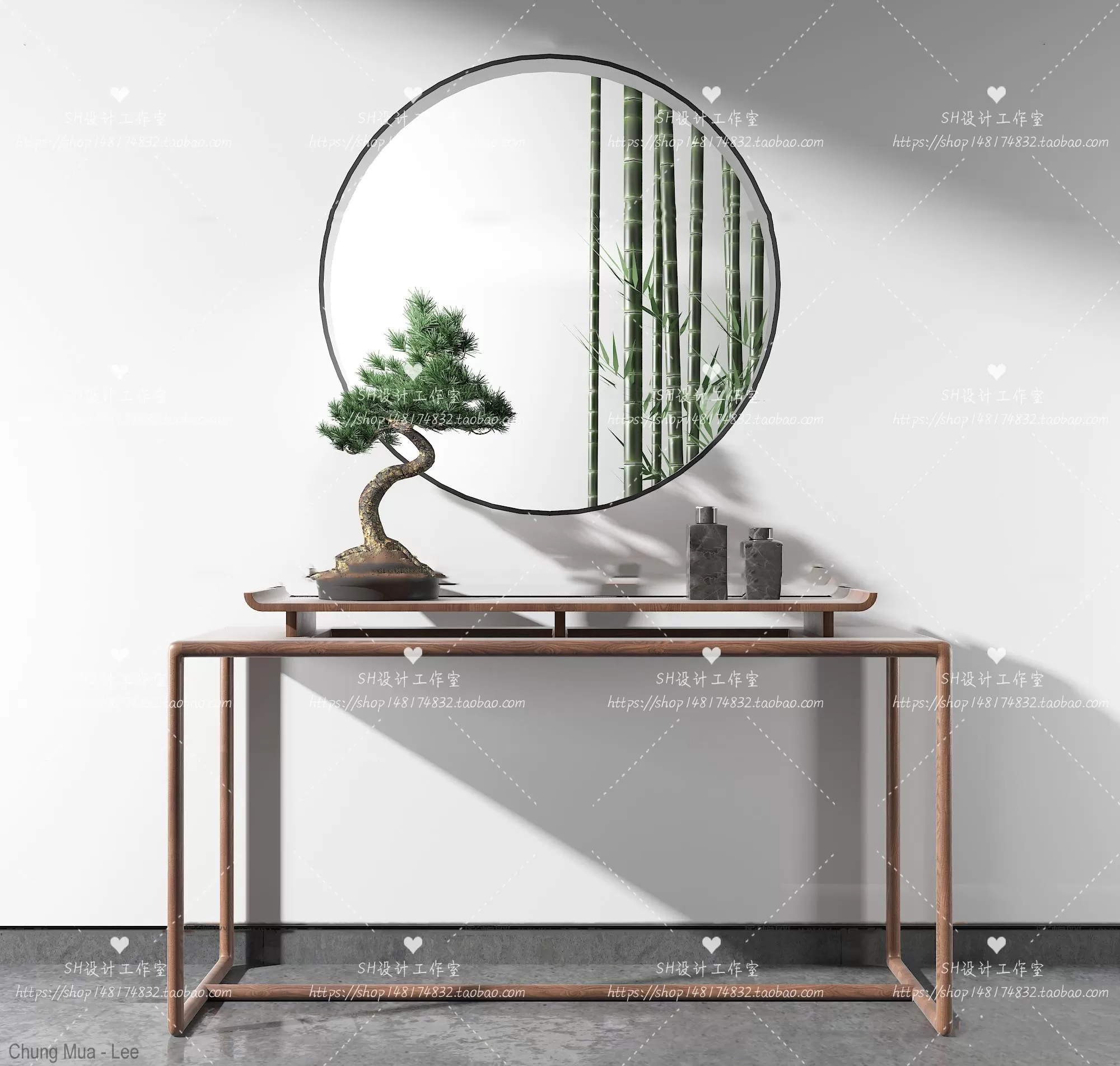 3DSKYFREE – LIVINGROOM - CONSOLE TABLE - TAOBAO 3DS MAX MODELS