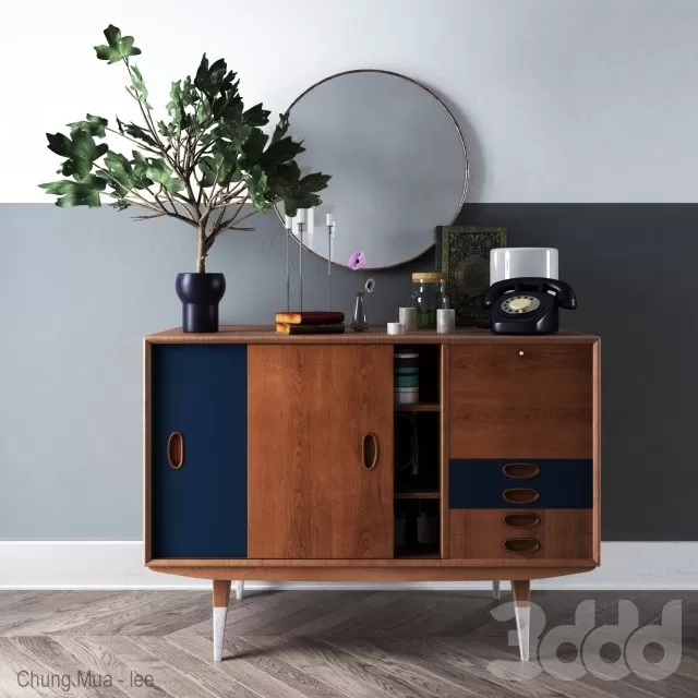 3DSKYFREE – LIVINGROOM - DRAWER 3DS MAX MODELS