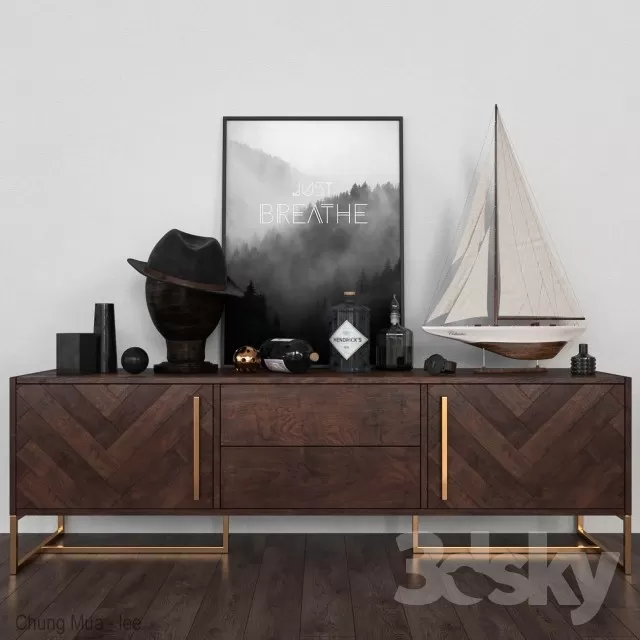 3DSKYFREE – LIVINGROOM - DRAWER 3DS MAX MODELS