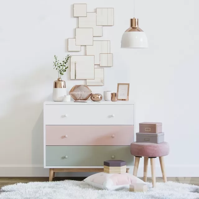 LIVINGROOM - DRAWER 3D MODELS