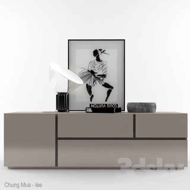 3DSKYFREE – LIVINGROOM - DRAWER 3DS MAX MODELS