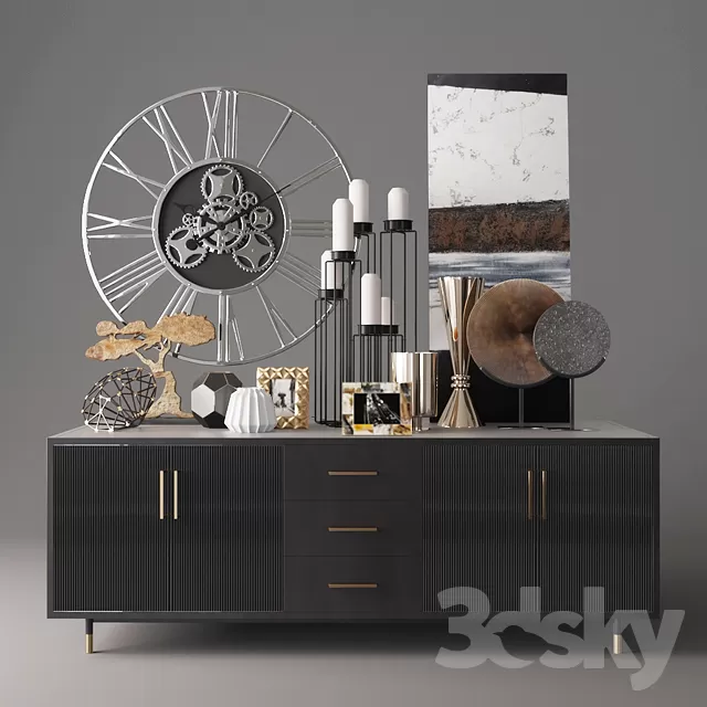 3DSKYFREE – LIVINGROOM - DRAWER 3DS MAX MODELS