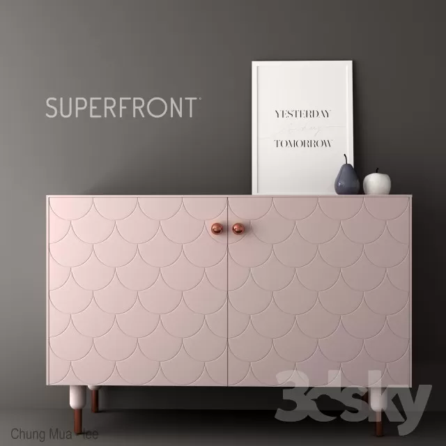 3DSKYFREE – LIVINGROOM - DRAWER 3DS MAX MODELS