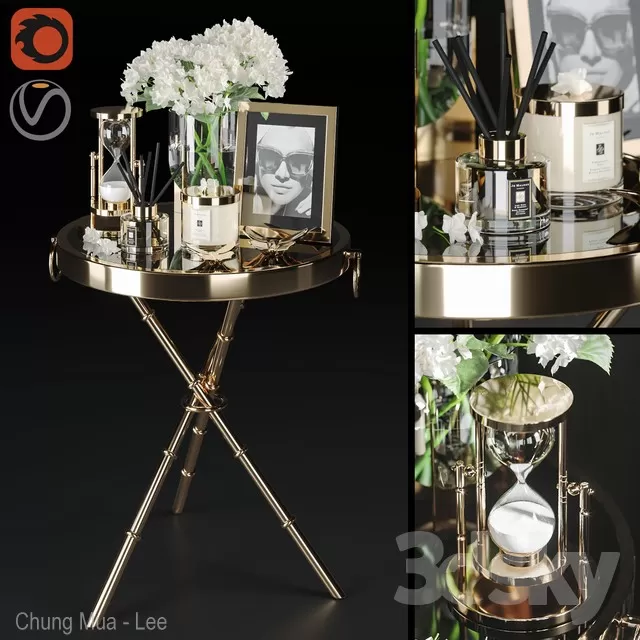 3DSKYFREE – LIVINGROOM - END TABLE 3DS MAX MODELS