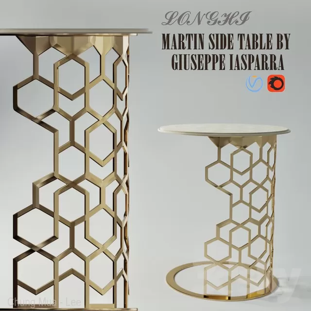 3DSKYFREE – LIVINGROOM - END TABLE 3DS MAX MODELS