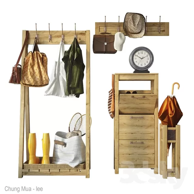 3DSKYFREE – LIVINGROOM - ENTRANCE 3DS MAX MODELS