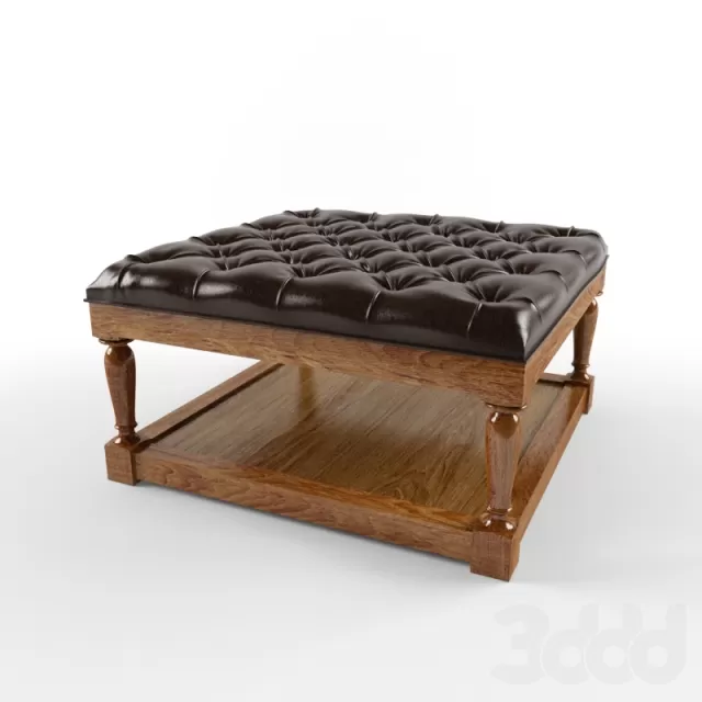 3DSKYFREE – LIVINGROOM - OTTOMAN 3DS MAX MODELS