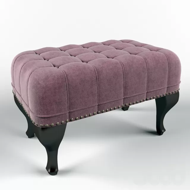 LIVINGROOM - OTTOMAN 3D MODELS
