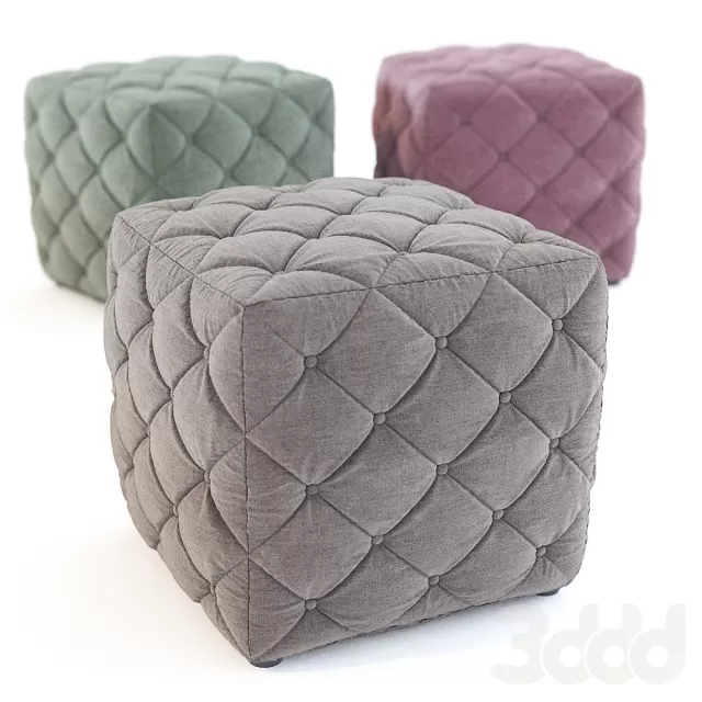 3DSKYFREE – LIVINGROOM - OTTOMAN 3DS MAX MODELS