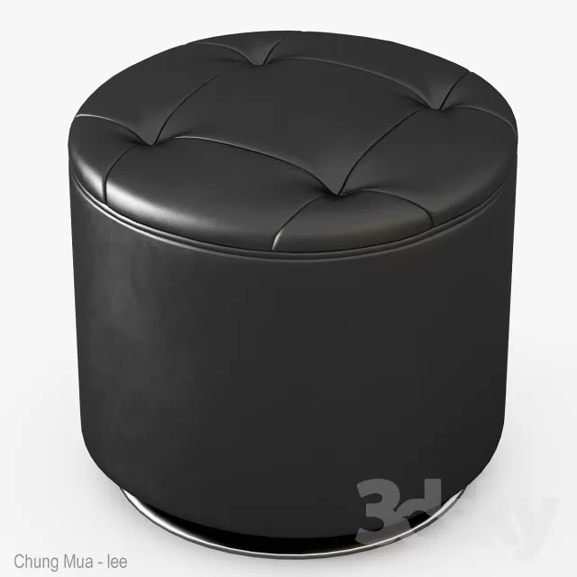 3DSKYFREE – LIVINGROOM - OTTOMAN 3DS MAX MODELS