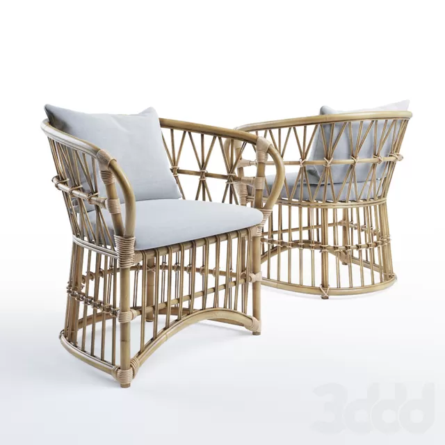 3DSKYFREE – LIVINGROOM - RATTAN 3DS MAX MODELS