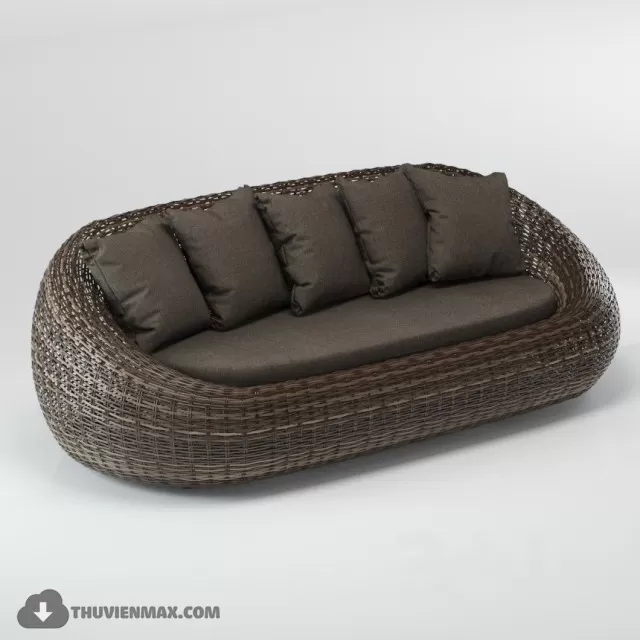 3DSKYFREE – LIVINGROOM - RATTAN 3DS MAX MODELS
