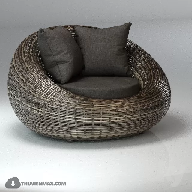 3DSKYFREE – LIVINGROOM - RATTAN 3DS MAX MODELS