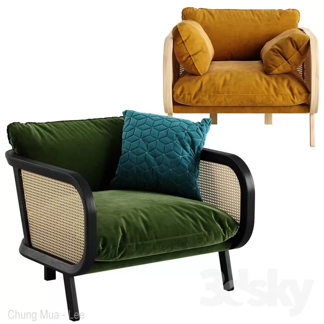 3DSKYFREE – LIVINGROOM - RATTAN 3DS MAX MODELS