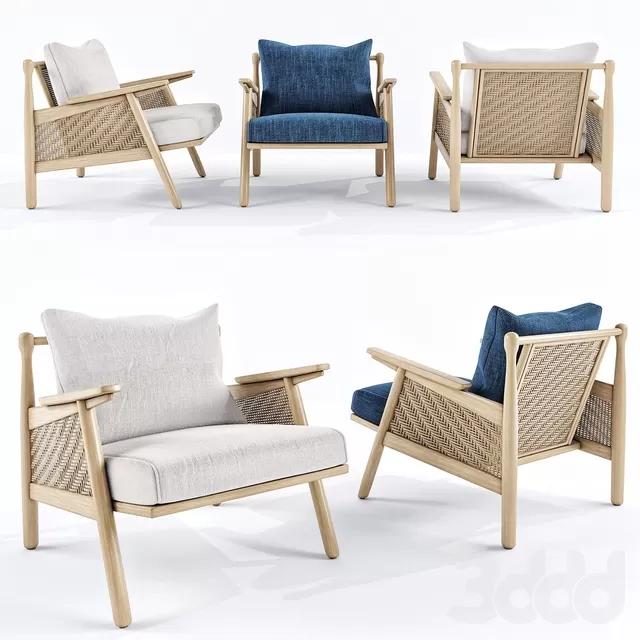 LIVINGROOM - RATTAN 3D MODELS