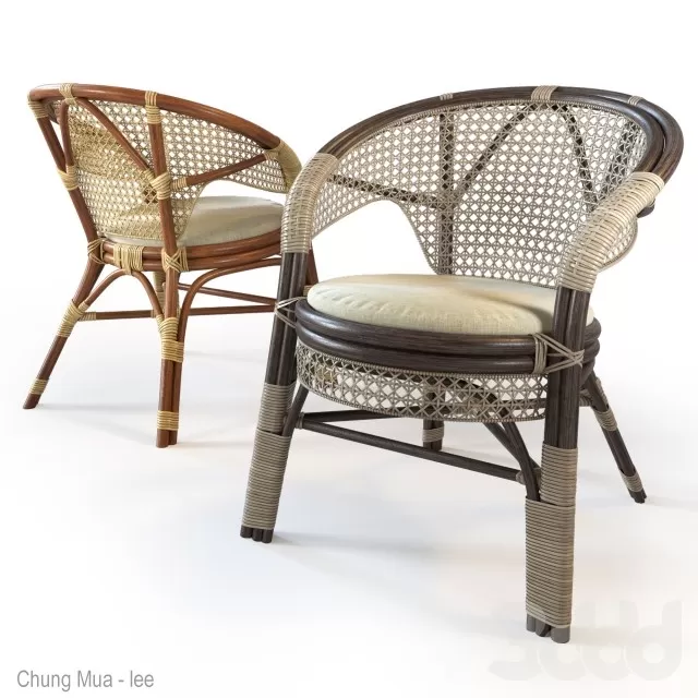 3DSKYFREE – LIVINGROOM - RATTAN 3DS MAX MODELS