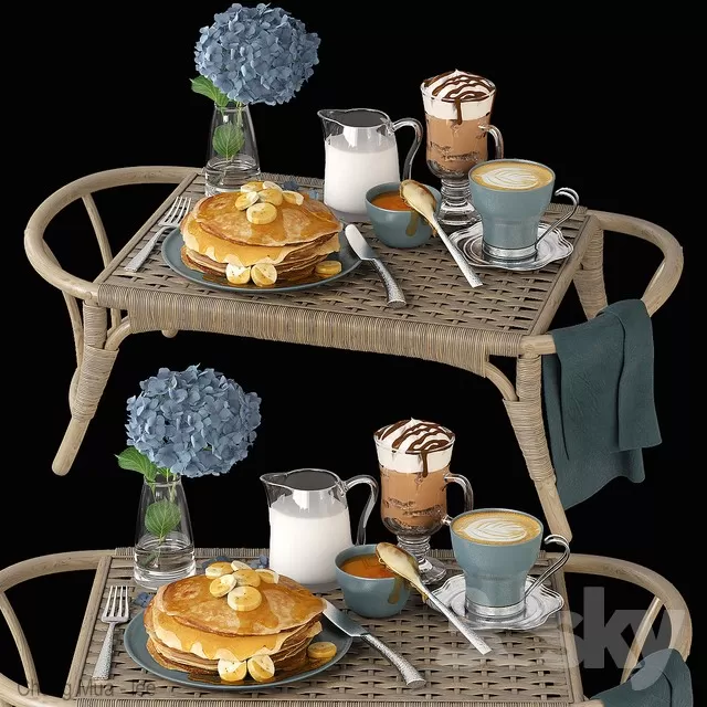 3DSKYFREE – LIVINGROOM - RATTAN 3DS MAX MODELS