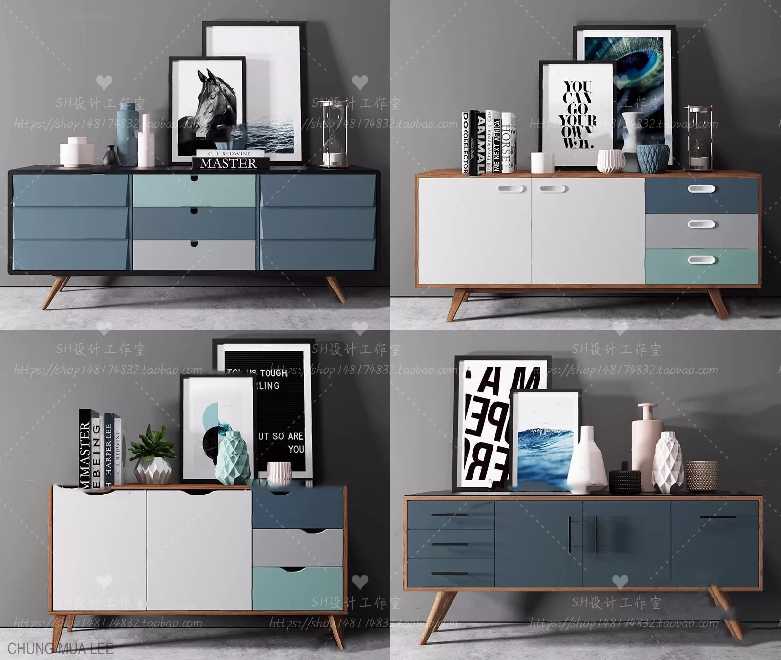 3DSKYFREE – LIVINGROOM - SIDEBOARD 3DS MAX MODELS